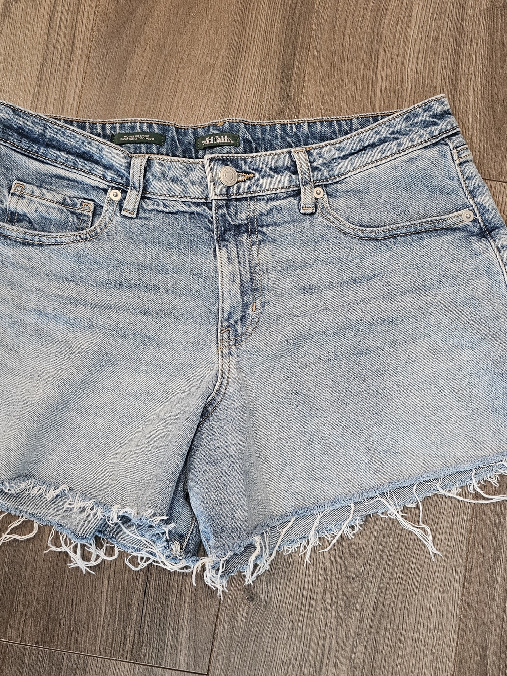 Wild fable Light Blue Frayed Hem Denim Shorts -Size 10